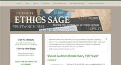 Desktop Screenshot of ethicssage.com